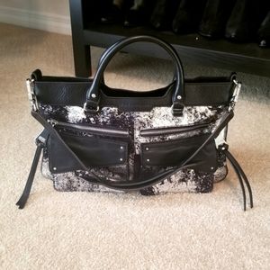 Aimee Kestenberg Black and Silver Purse